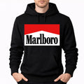 Men's Marlboro Pullover Hoodie - Black
