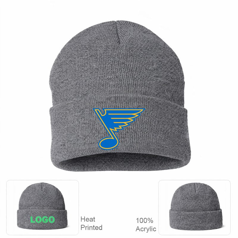 St. Louis Blues Grey Beanie Hat