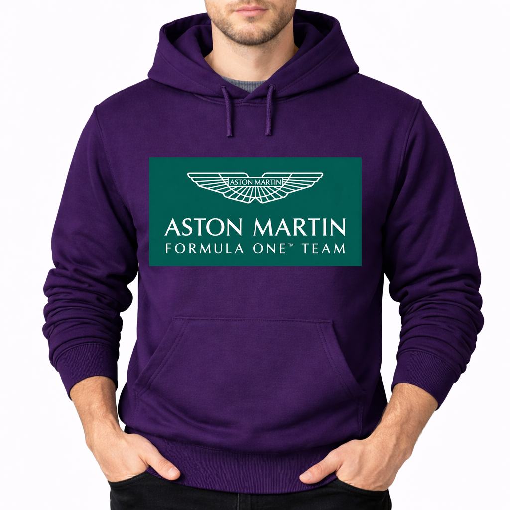 Men's Aston Martin Formula One Team Pullover Hoodie - Purple