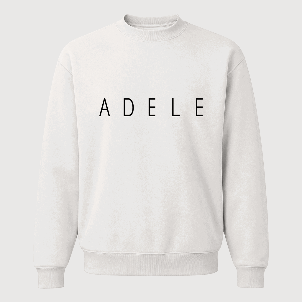 Men's Adele Crewneck Sweatshirt - White