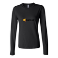 Women's Logo Carls Jr. 1536x864 Long Sleeve T-Shirt - Black
