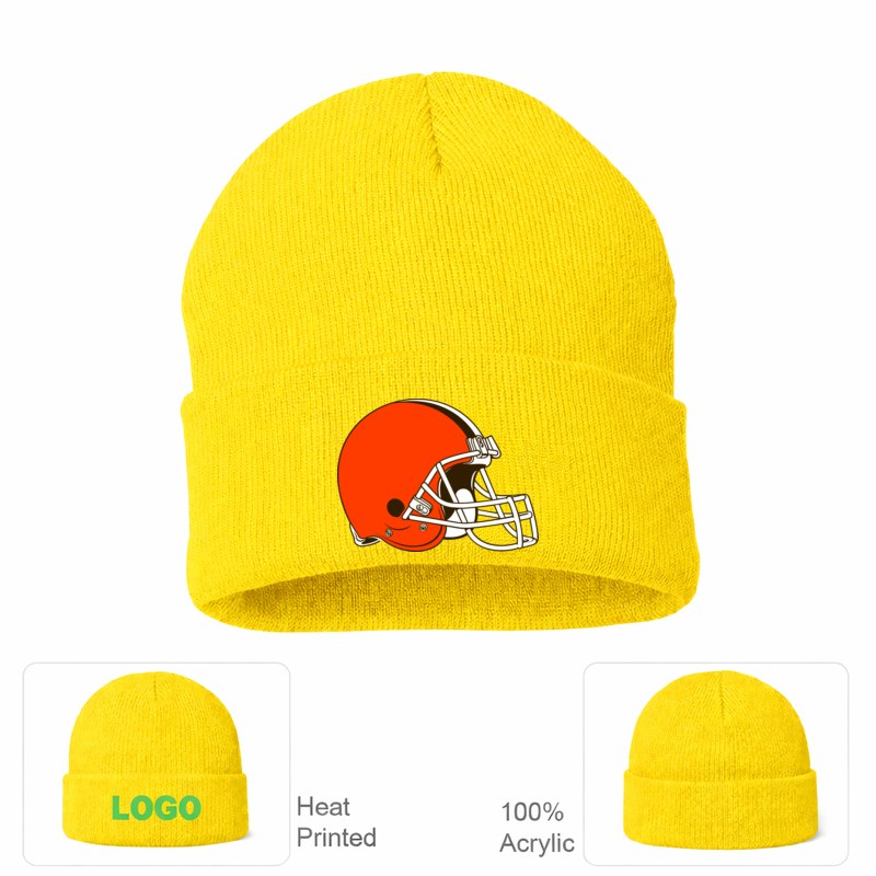 Cleveland Browns Yellow Beanie Hat