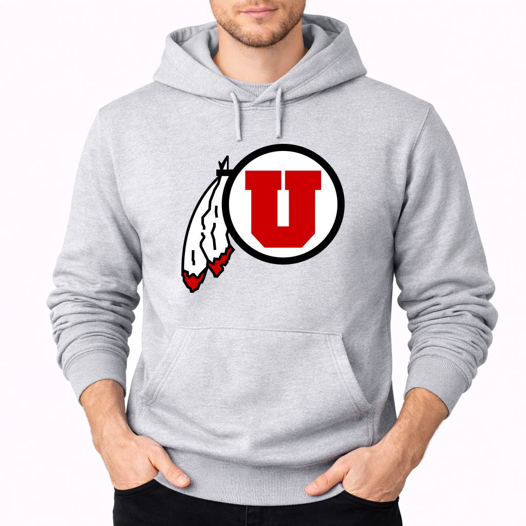 Men's Utah Utes Pullover Hoodie - Gray