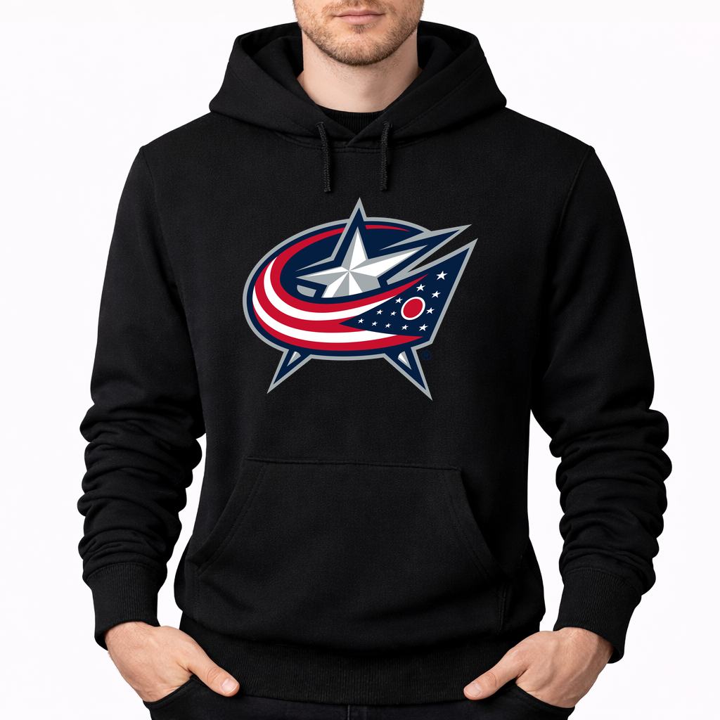 Men's Columbus Blue Jackets Pullover Hoodie - Black