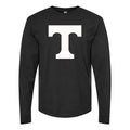 Men's Tennessee Volunteers Logo2 Long sleeves Cotton Blend T-Shirt - Black