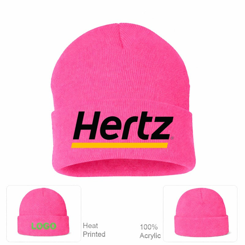 Hertz Beanie Hat - Pink