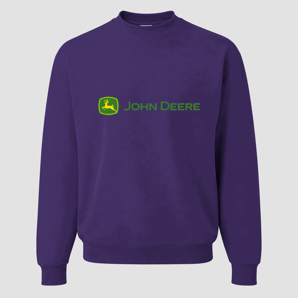 Men's John Deere Crewneck Sweatshirt - Purple