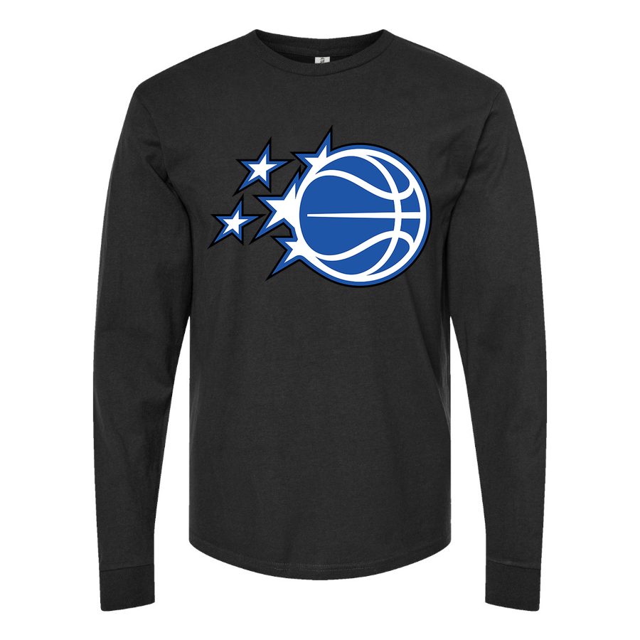 Men's Orlando Magic Long sleeves Cotton Blend T-Shirt - Black