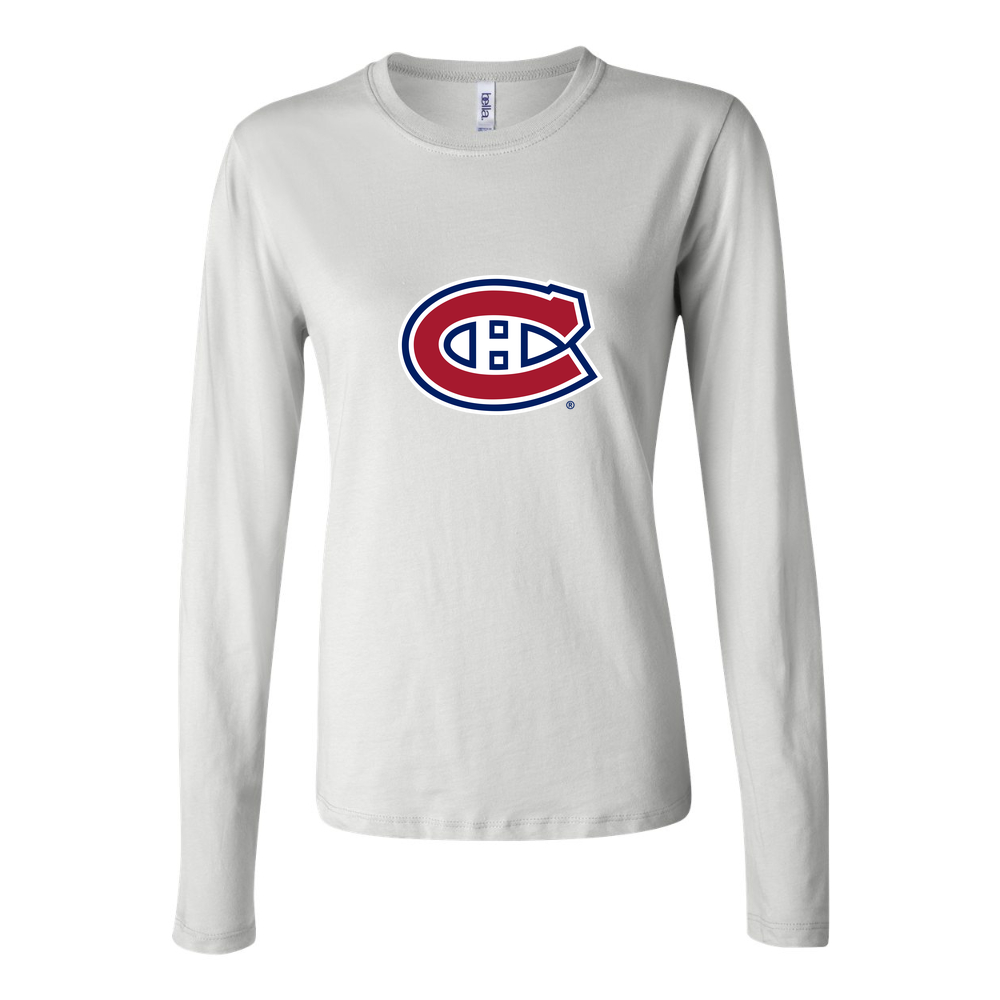 Women's Montreal Canadiens Long Sleeve T-Shirt - White