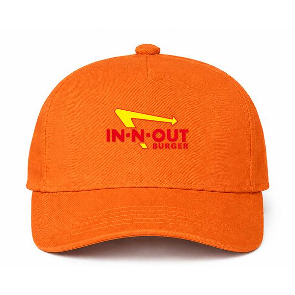In-N-Out Burger Logo Orange Dad Baseball Cap Hat