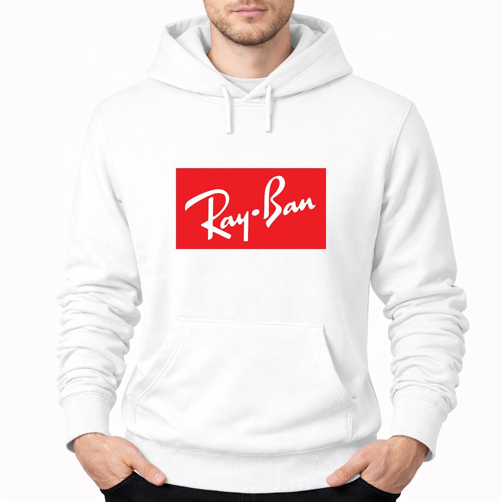 Men's Ray-Ban Pullover Hoodie - White