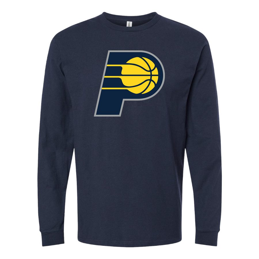 Men's Indiana Pacers Long sleeves Cotton Blend T-Shirt - Navy