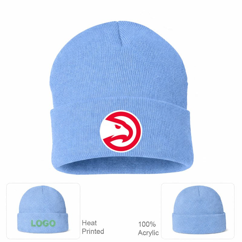 Atlanta Hawks Sky Blue Beanie Hat