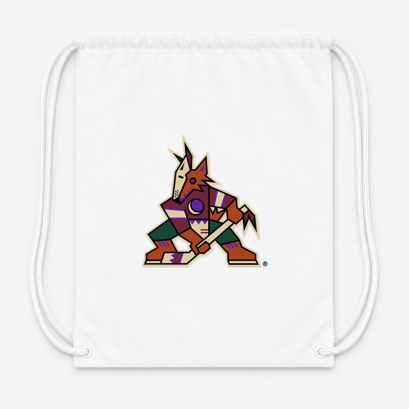 Arizona Coyotes Drawstring Bag - White