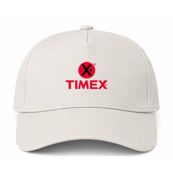 Timex Logo Beige Dad Baseball Cap Hat