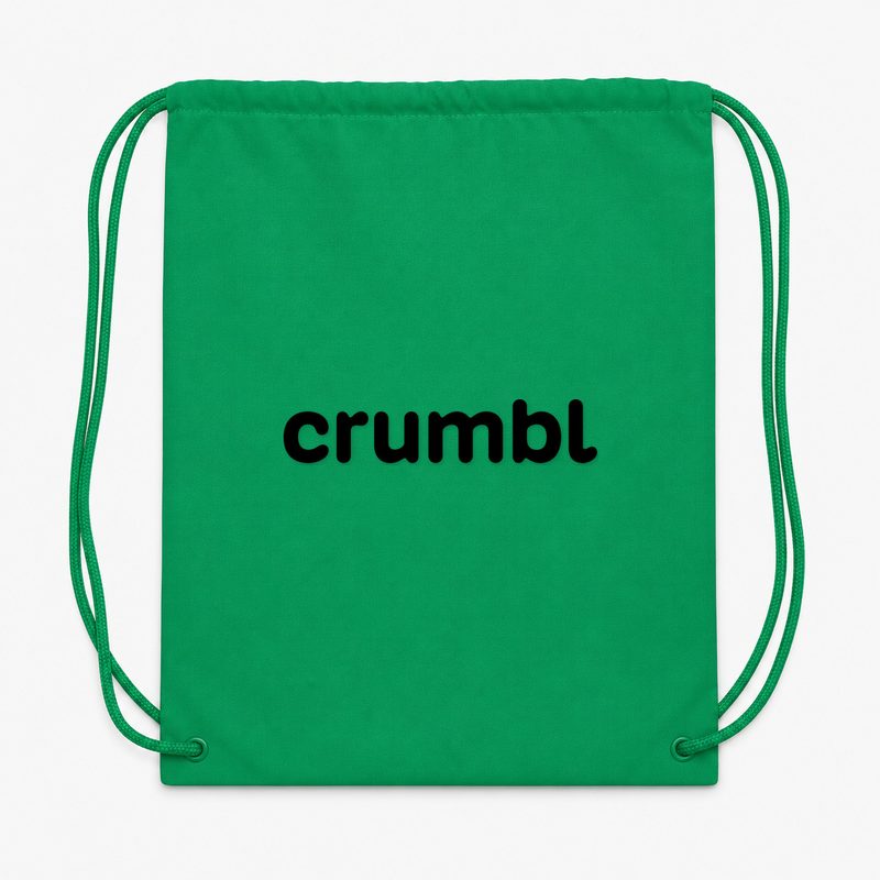 Crumbl Cookies 7 Drawstring Bag - Green