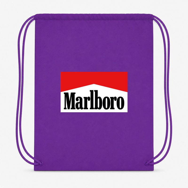 Marlboro Drawstring Bag - Purple