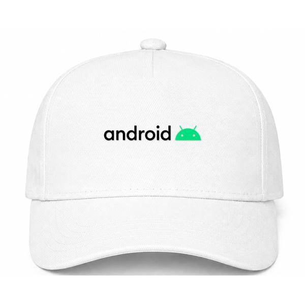 Android Logo White Dad Baseball Cap Hat