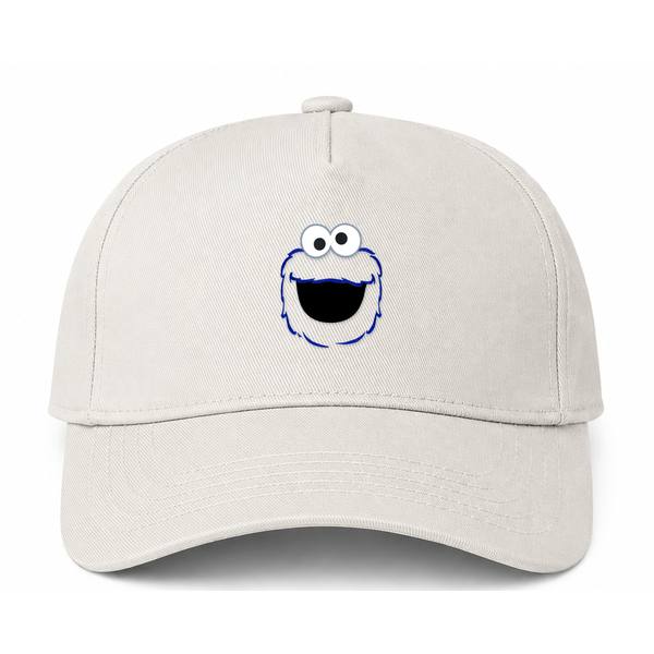 Cookie Monster Beige Dad Baseball Cap Hat