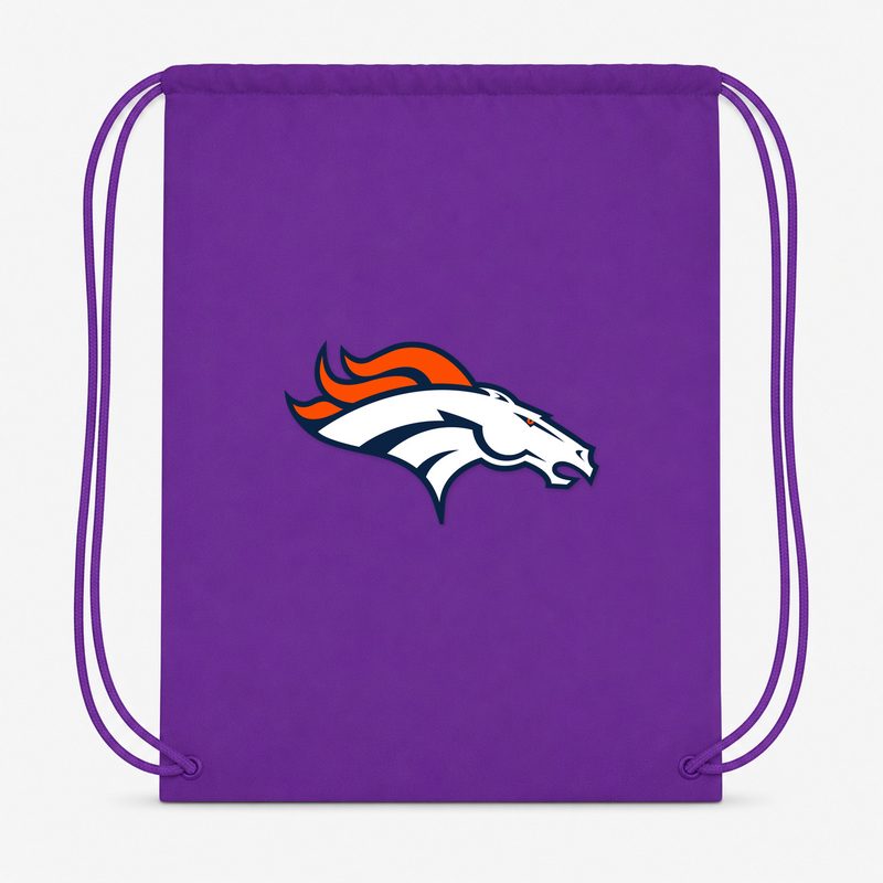 Denver Broncos Drawstring Bag - Purple