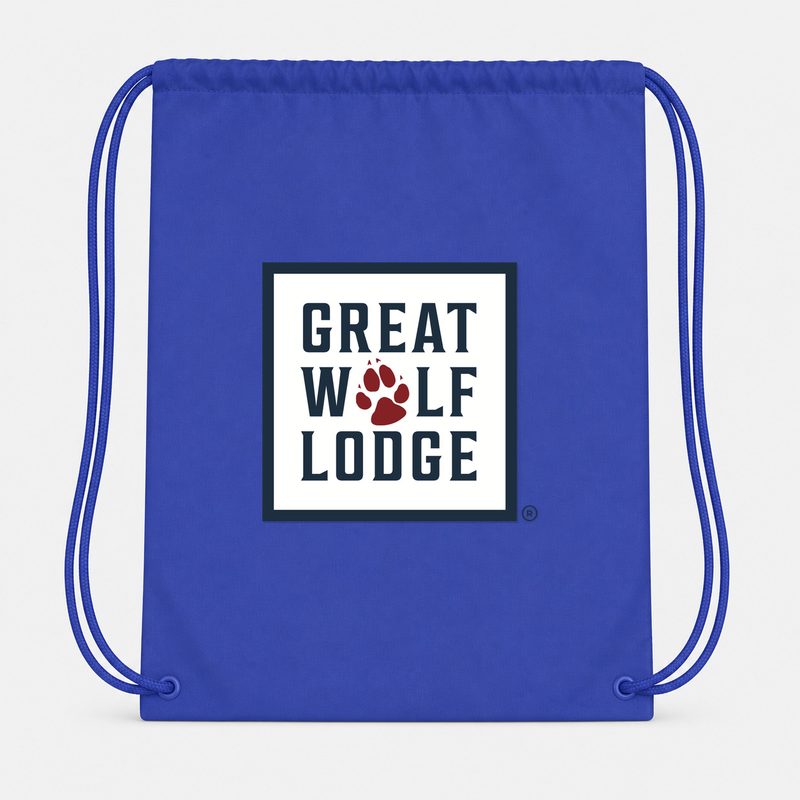 Great Wolf Lodge Drawstring Bag - Blue