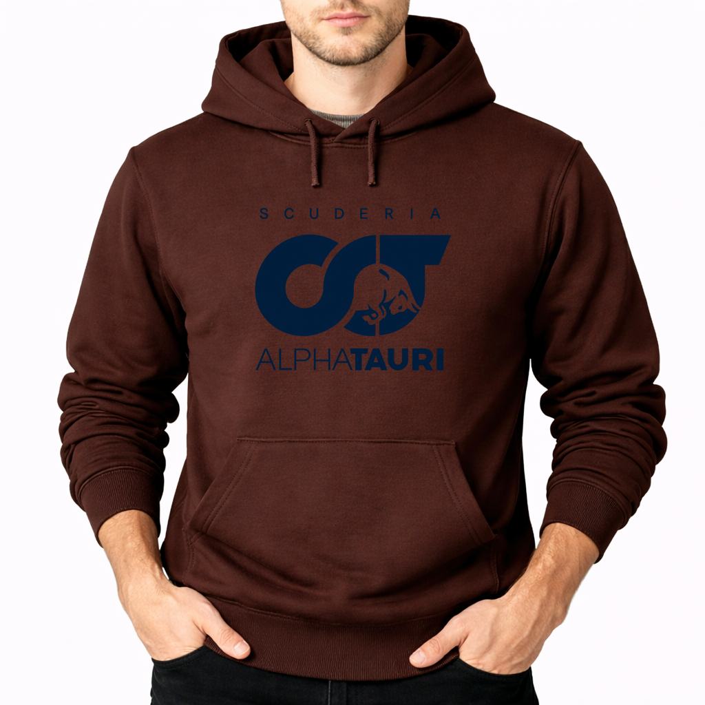 Men's Scuderia AlphaTauri Pullover Hoodie - Brown