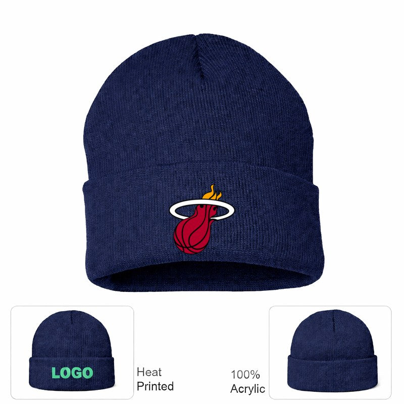 Miami Heat Navy Beanie Hat