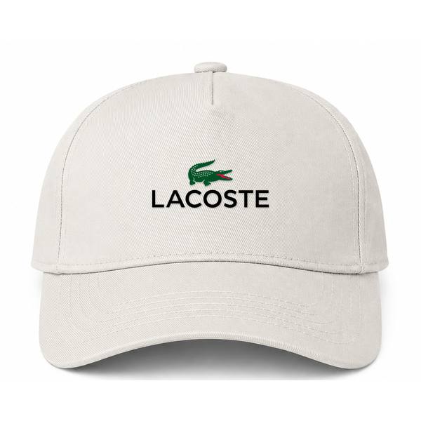 Lacoste Logo Beige Dad Baseball Cap Hat