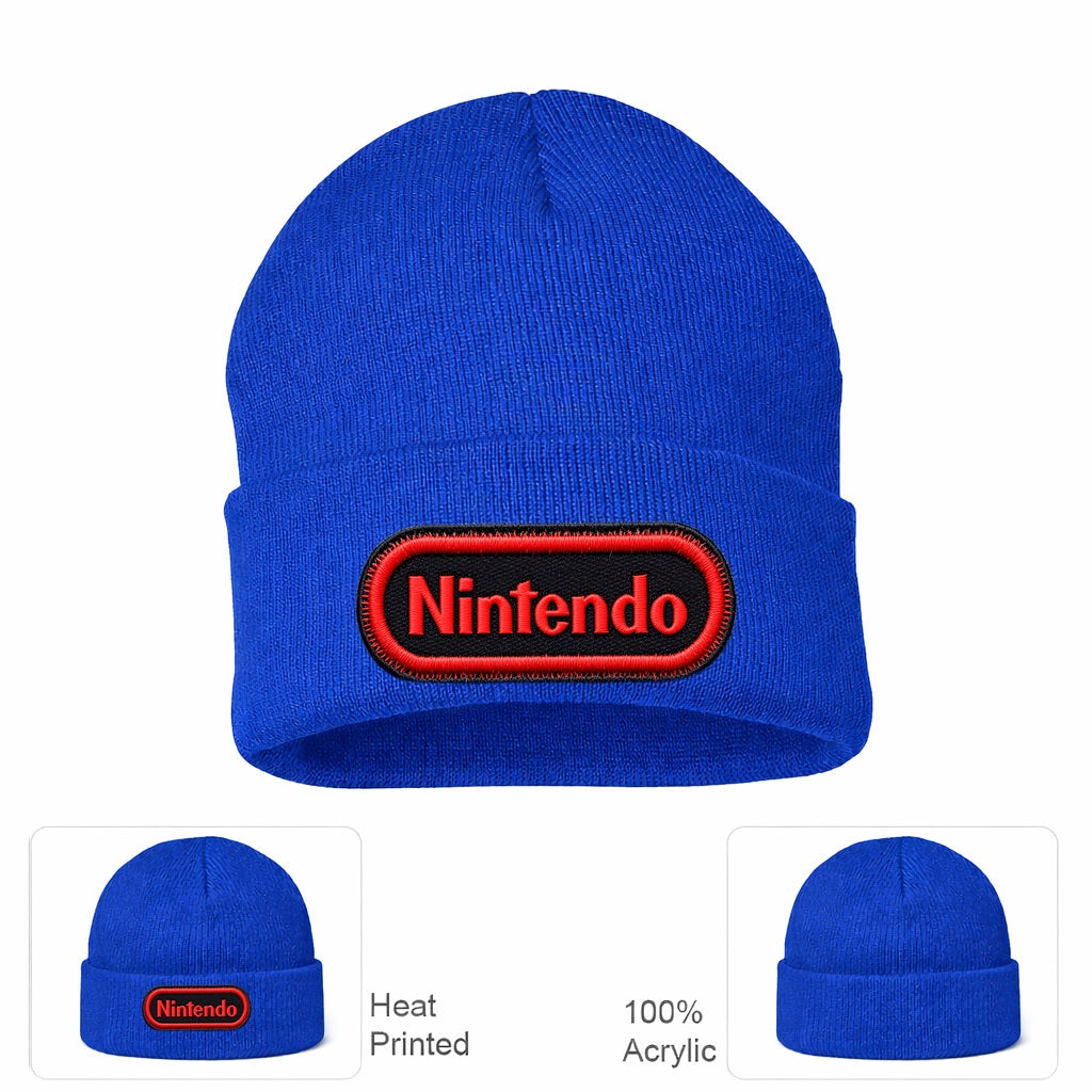 Nintendo Beanie Hat - Royal Blue