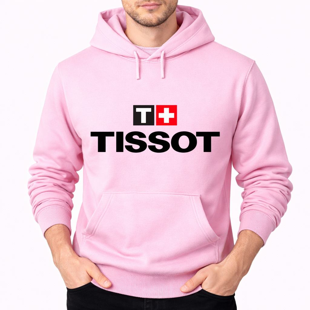 Men's Tissot Pullover Hoodie - Pink