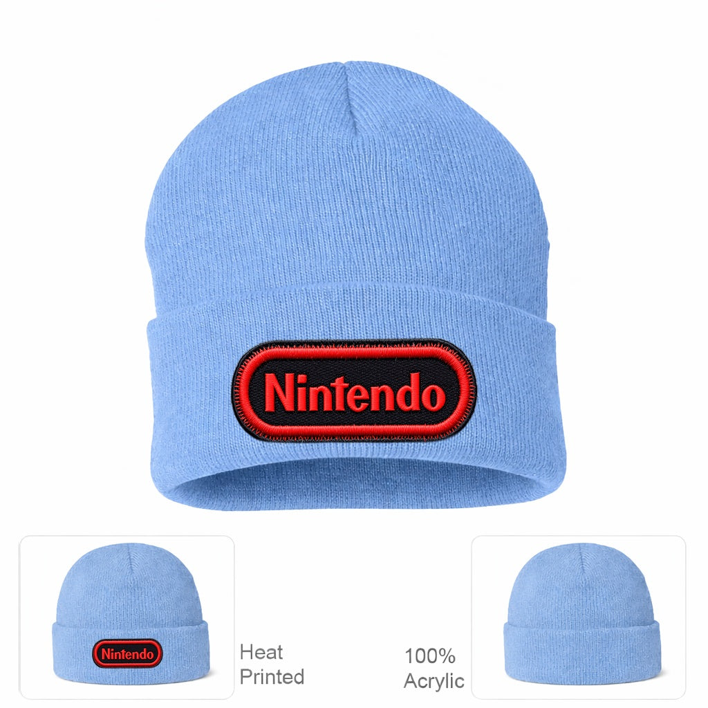 Nintendo Beanie Hat - Sky Blue
