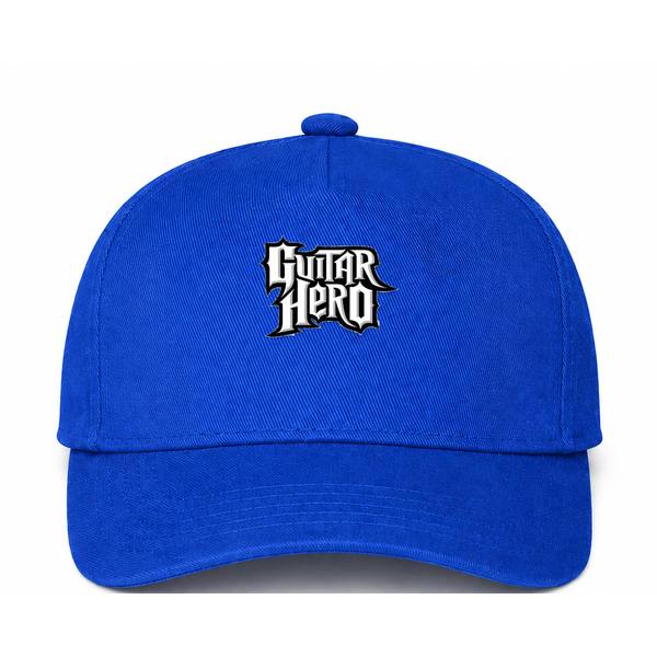 Guitar Hero Logo Blue Dad Baseball Cap Hat