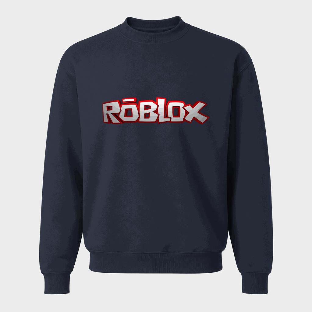 Men's Roblox Crewneck Sweatshirt - Navy