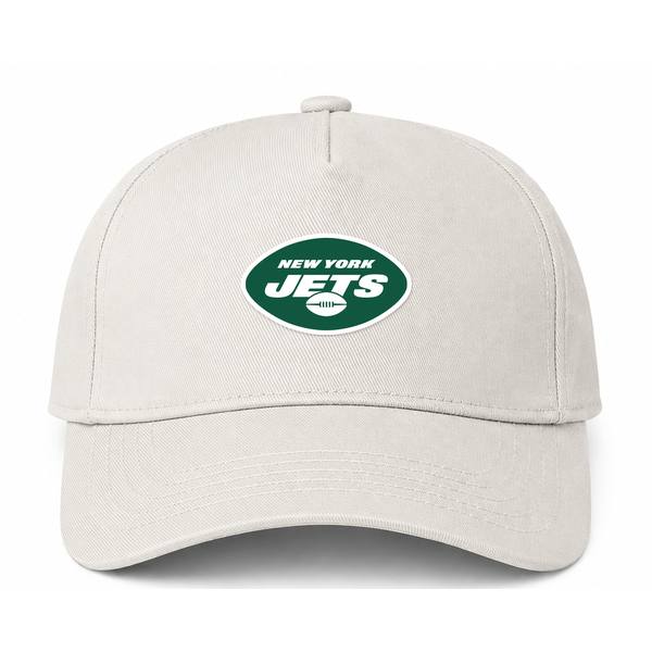 New York Jets NFL Logo Beige Dad Baseball Cap Hat