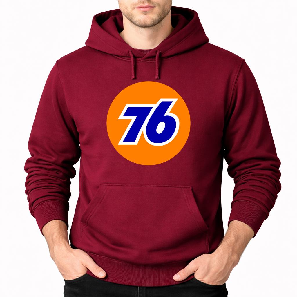 Men's 76 Pullover Hoodie - Burgundy