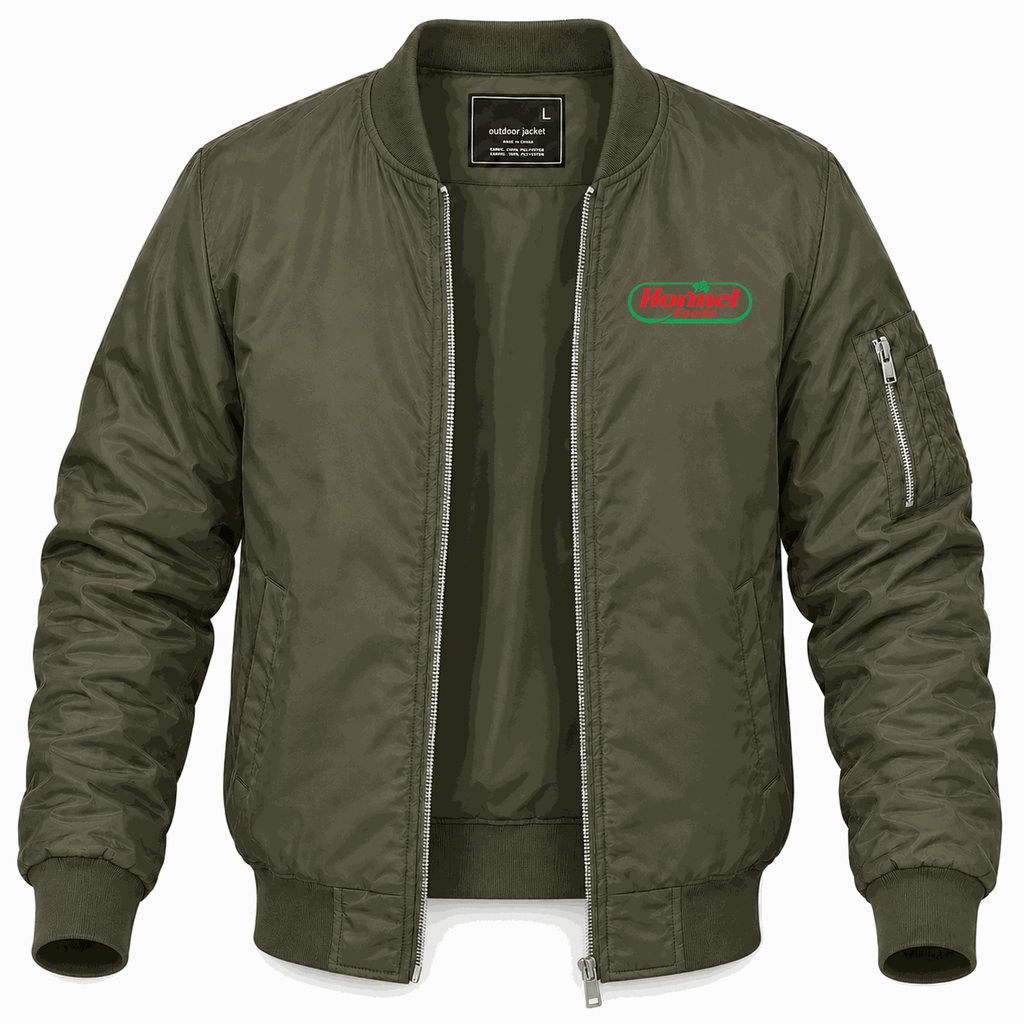Men's Hormel Lightweight Bomber Jacket - Army Green