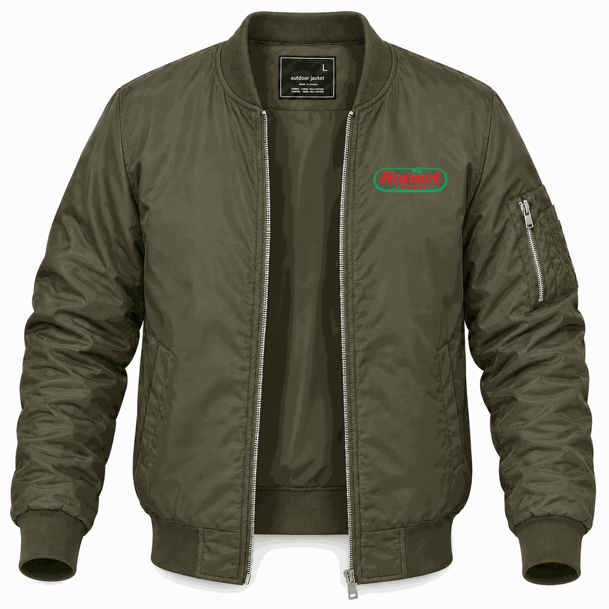 Men's Hormel Lightweight Bomber Jacket - Army Green