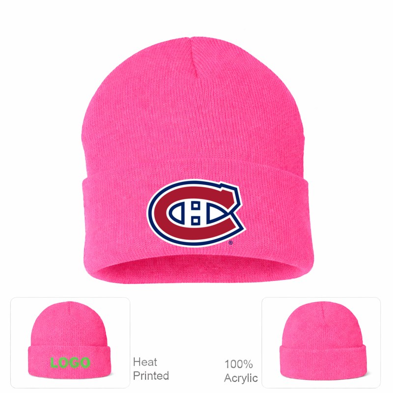 Montreal Canadiens Pink Beanie Hat