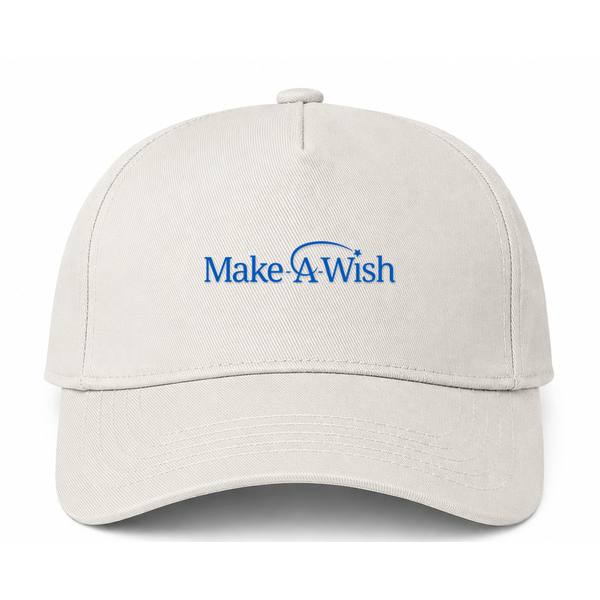 Make-A-Wish Logo Beige Dad Baseball Cap Hat