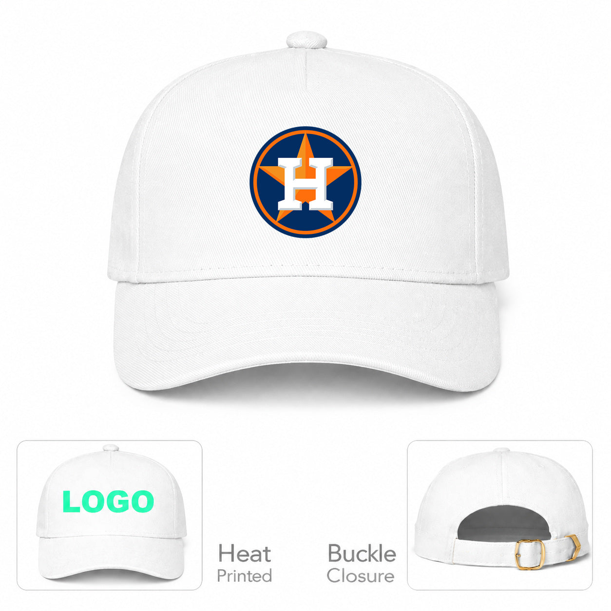 MLB Houston Astros Baseball Cap Hat - White