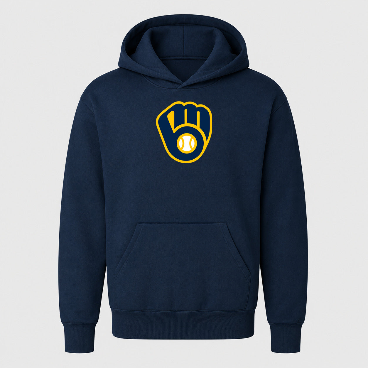 Youth Milwaukee Brewers Pullover Hoodie - Navy