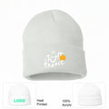 Tour de France White Logo White Beanie Hat