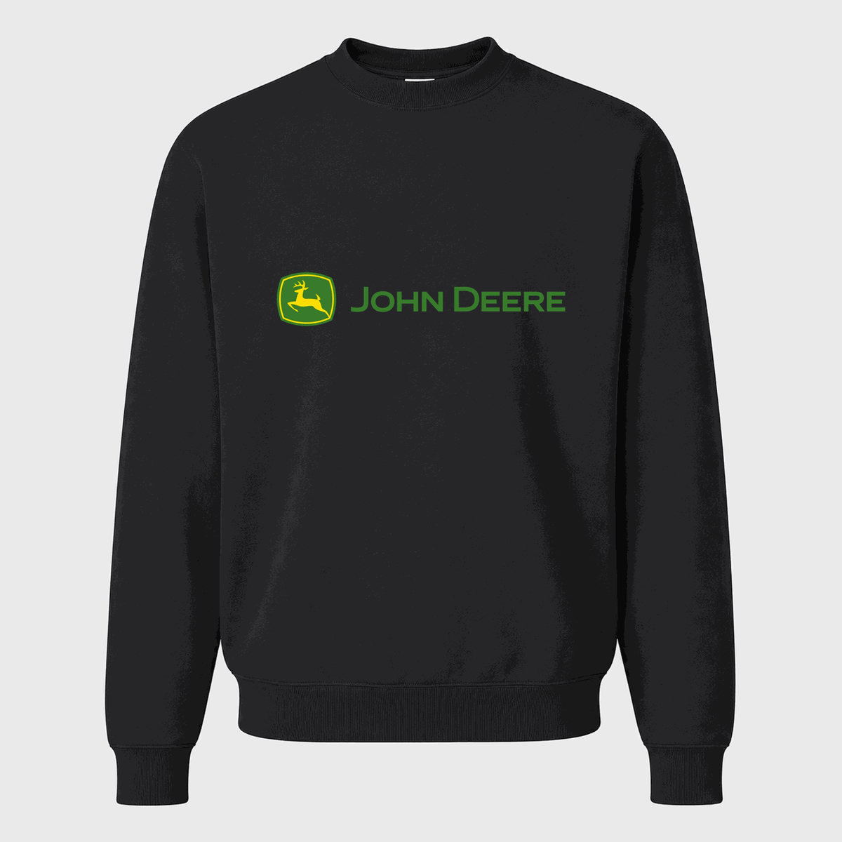 Men's John Deere Crewneck Sweatshirt - Black