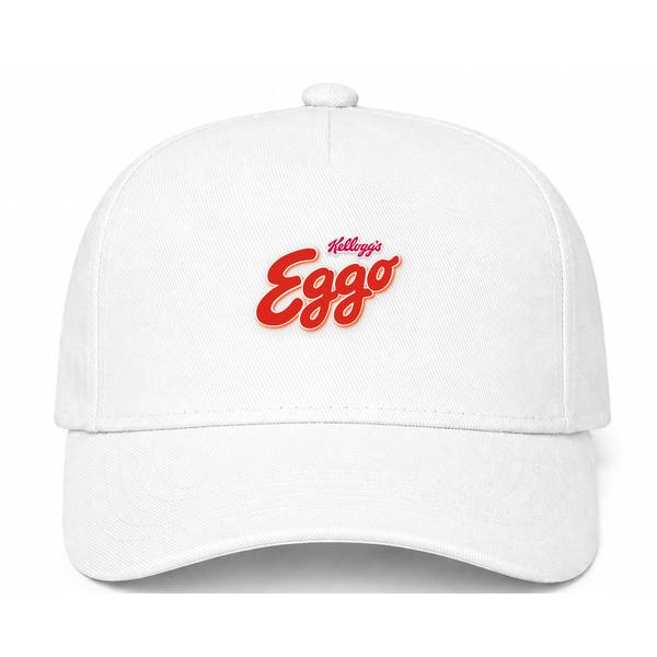 Eggo Logo White Dad Baseball Cap Hat