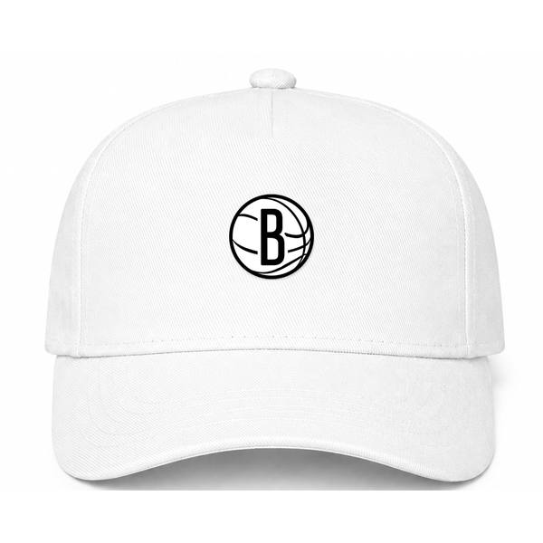 Brooklyn Nets NBA Logo White Dad Baseball Cap Hat