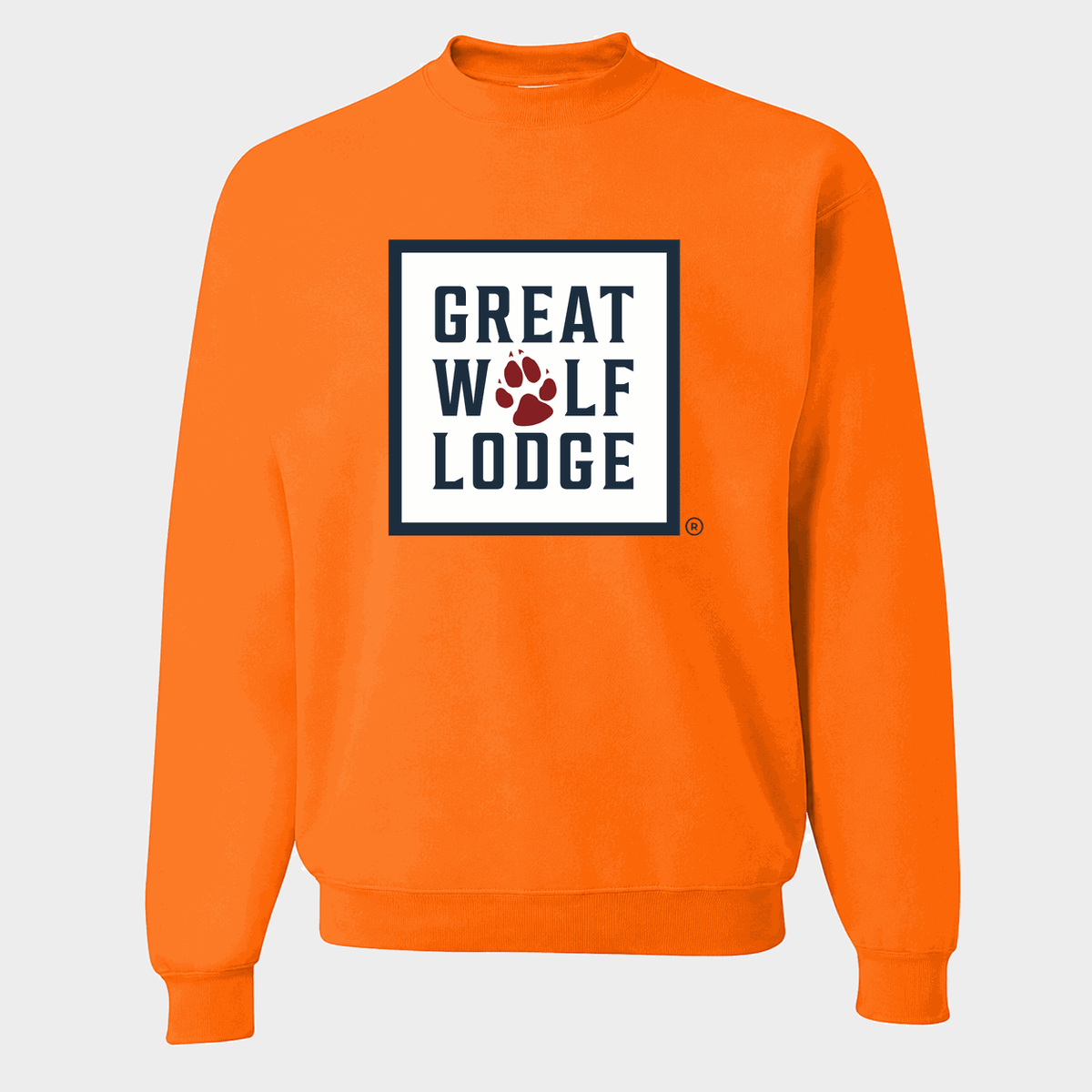 Men's Great Wolf Lodge Crewneck Sweatshirt - Orange