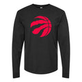 Men's Toronto Raptors Long sleeves Cotton Blend T-Shirt - Black