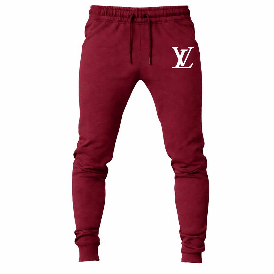 Louis Vuitton White joggers sweatpants - Maroon