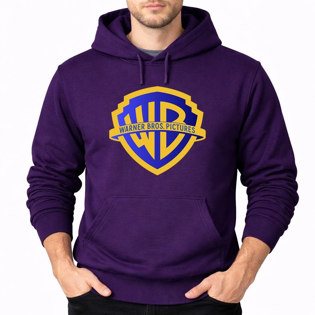 Men's Warner Bros Pullover Hoodie - Purple
