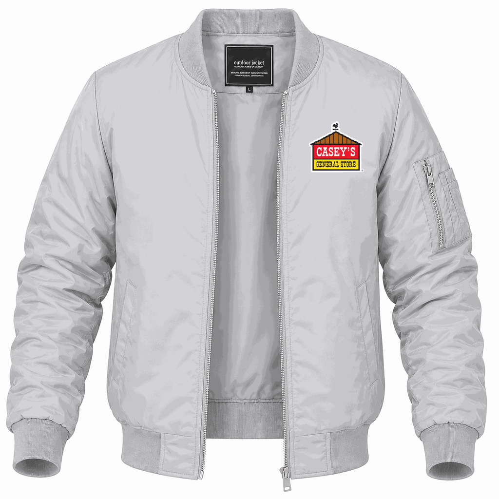 Men's Casey's General Stores Lightweight Bomber Jacket - Gray